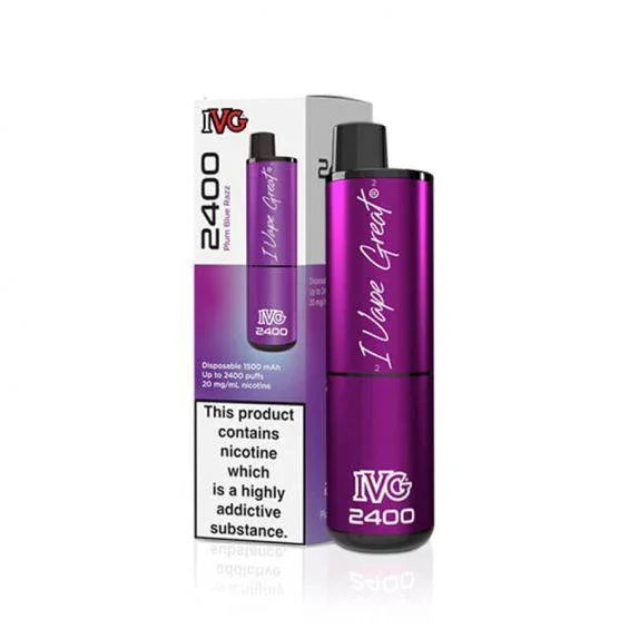 IVG 2400 Single Flavor Plum Blue Razz