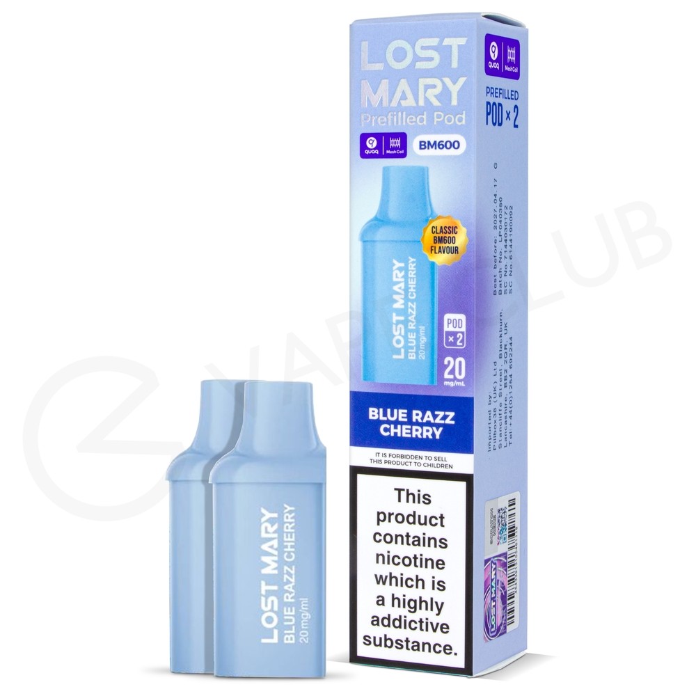 BM600 Refil PodsBlue Razz Cherry