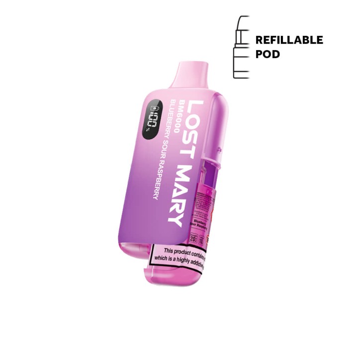 BM6K Prefilled PodsBlueberry Sour Raspberry