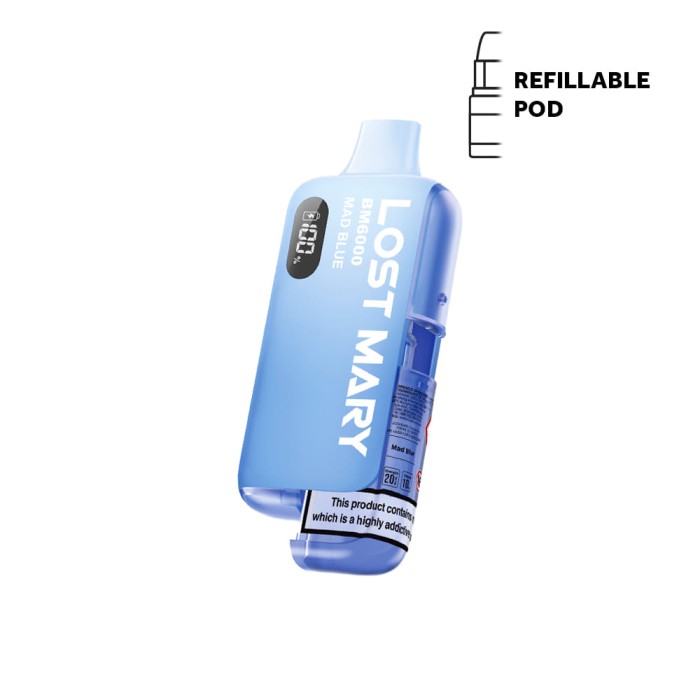 BM6K Prefilled Vape Mad Blue